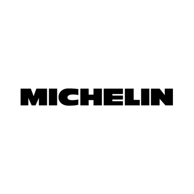 sticker-MIchelin logo texte noir L200 H 20  mm