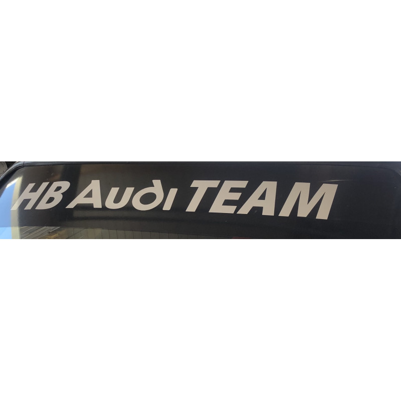 sticker HB Audi Team pare soleil L1400 h 300 mm