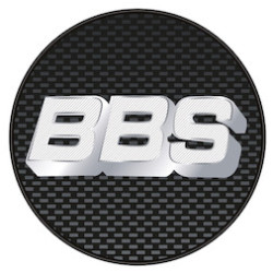 Autocollant BBS logo diam 56 mm