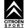 Autocollant CITROEN Sport noir verftical L 55 H 80 mm