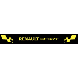 RENAULT SPORT pare soleil noir texte jaune L1300H 200 mm