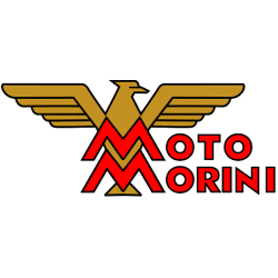 sticker-MORINI Motos logo or/rouge-L80 H 35 mm