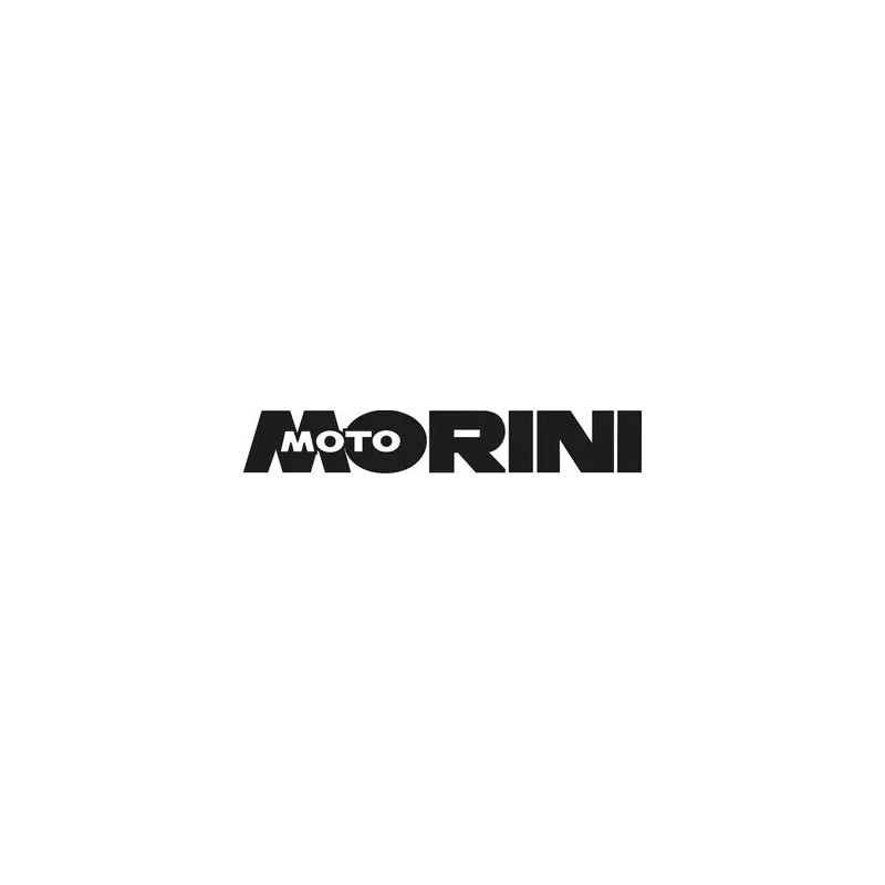 sticker-MORINI Motos logo texte noir/blanc L95 H 15 mm