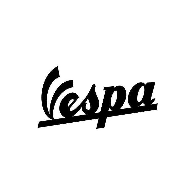 sticker Vespa logo 1952 noir L 145 H 50 mm