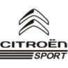 STICKER CITROEN Sport noir fond blanc vertical L 250 H 185 mm