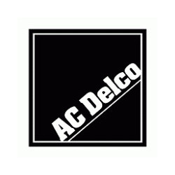 sticker AC DELCO logo carre noir blanc L50 H50 mm