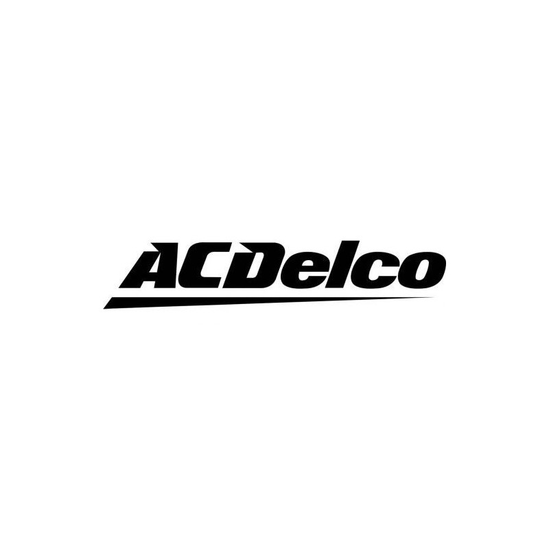 sticker AC DELCO logo noir sans fond  blanc L100 H20 mm