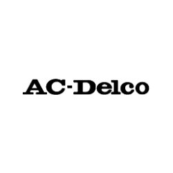 sticker AC DELCO logo texte noir sans fond  blanc L80 H10 mm