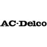 sticker AC DELCO logo texte noir sans fond  blanc L80 H10 mm