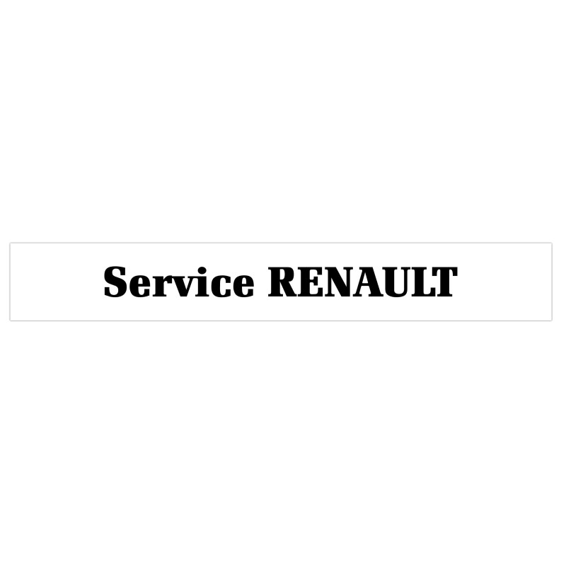 Autocollant RENAULT SERVICE pare Soleil L1400 H 200mm