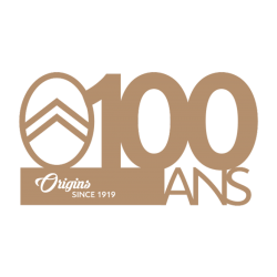 STICKER CITROEN 100 ANS Or L 110 H 60 mm