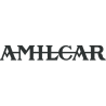 AUTOCOLLANT AMILCAR LOGO script noir L50 h 7 mm