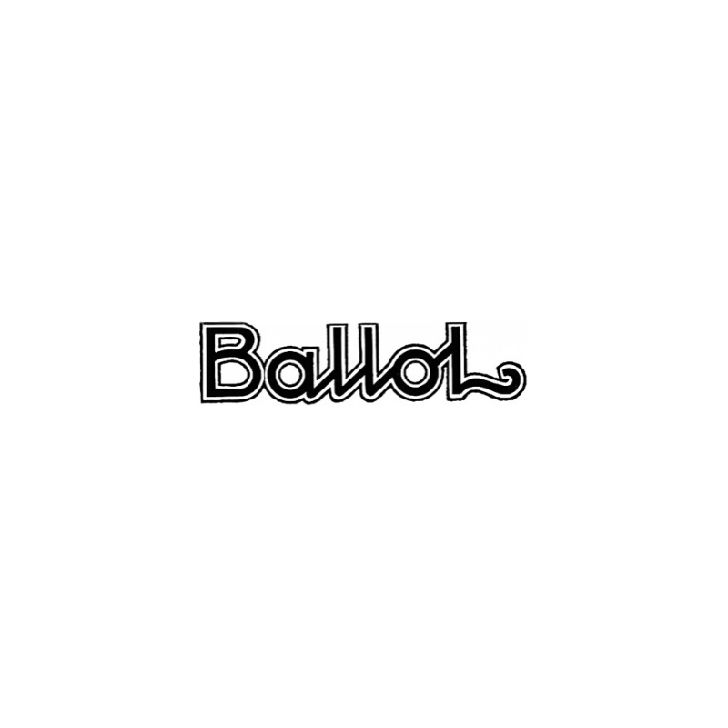 Autocollant BALLOT logo script noir L50 H13 mm.