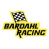 STICKER BARDAHL logo damier jaune L 113 H 73 mm