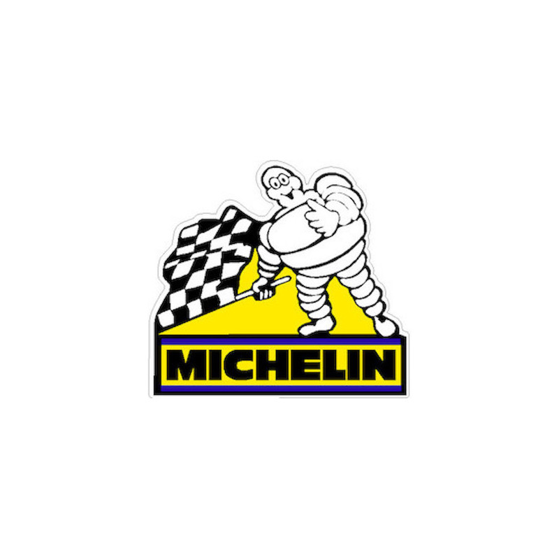 sticker MICHELIN bibendum-damier L260 H235 mm