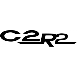 STICKER CITROEN Logo C2R2 noir L 160 H 35 mm