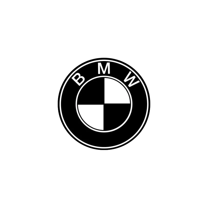 autocollant BMW Logo noir/blanc diam 50 mm ou au choix