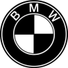 autocollant BMW Logo noir/blanc diam 50 mm ou au choix