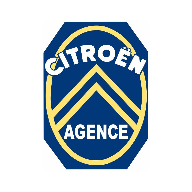 STICKER CITROEN-Agence bleu L 160 H 220 mm