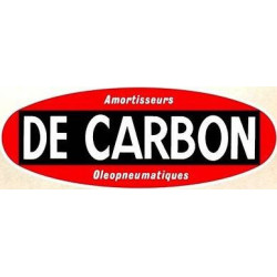 Autocollant DE CARBON Ovale L 135 H 50 mm