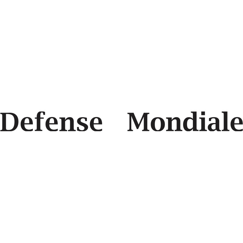 Autocollant DEFENSE MONDIALE noir L 700 H 60 mm