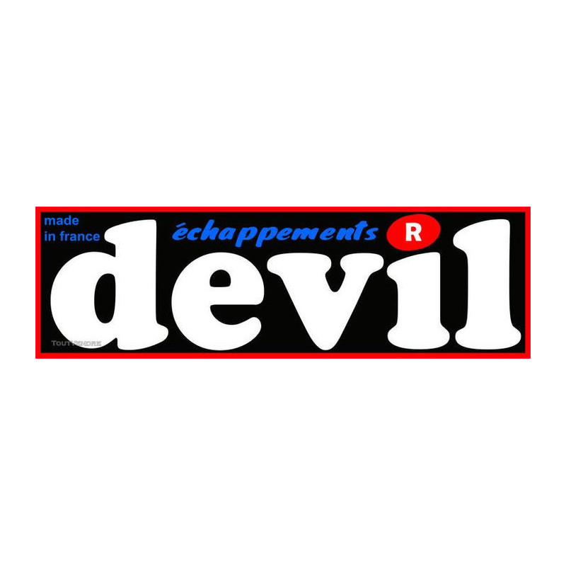 STICKER DEVIL echappement L 60 H 20 mm