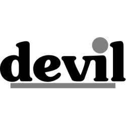 Autocollant DEVIL logo gris...