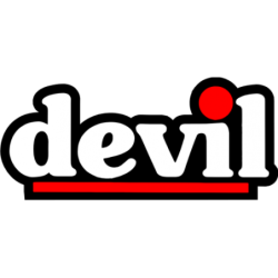 Autocollant DEVIL logo noir...