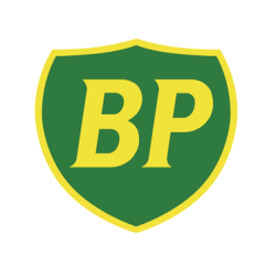 Autocollant BP logo 1957  L 50 H 50 mm