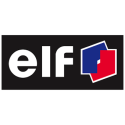 Autocollant ELF TOTAL logo 1999  L 240 H 110 mm