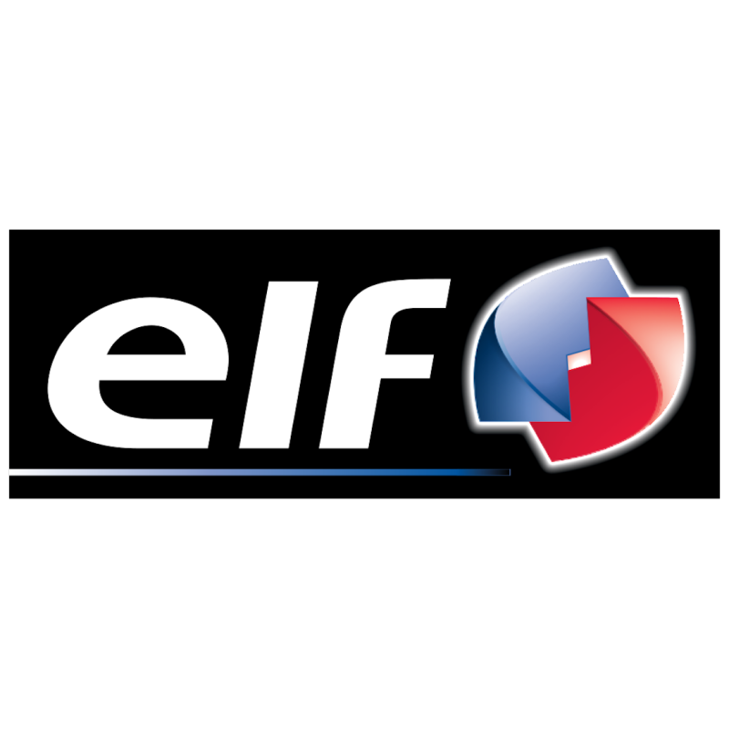 Autocollant ELF logo 2004-2012 L 100 H  40 mm