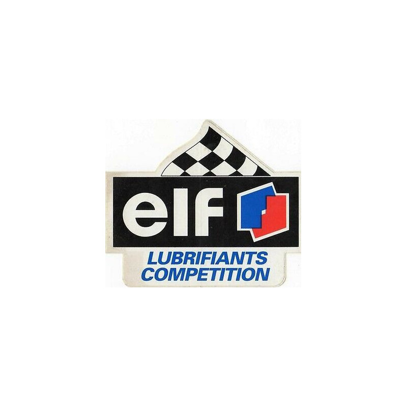 Autocollant ELF lubrifiants competition L 140 H 115 mm