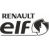 Autocollant ELF-RENALT logo noir L100 h 40 mm