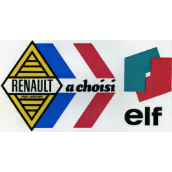 STICKER RENAULT ELF L 190 H 100 mm