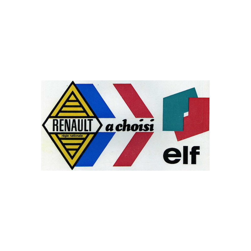 STICKER RENAULT ELF L 190 H 100 mm