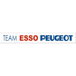 STICKER ESSO  Team Esso Peugeot  L 575 H 75 mm