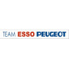 Autocollant ESSO  Team Esso Peugeot  L 575 H 75 mm