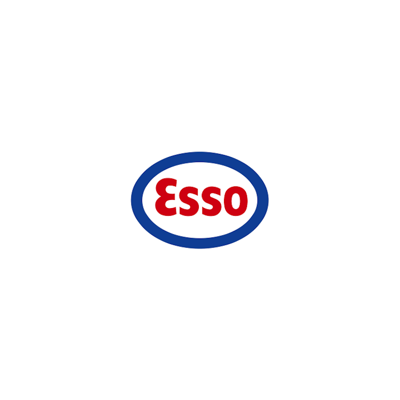 STICKER ESSO logo 1934 L 100 H  70 mm