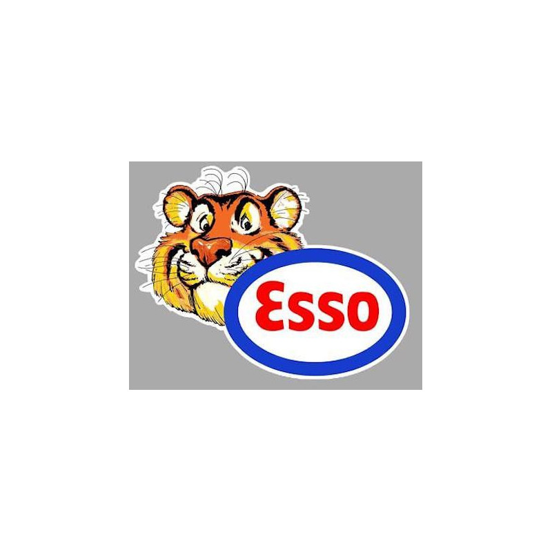 Autocollant ESSO logo Tigre largeur 150 H 110 mm