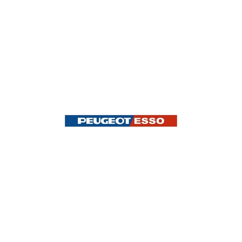 Autocollant ESSO peugeot-sport-esso L 370 H 40 mm