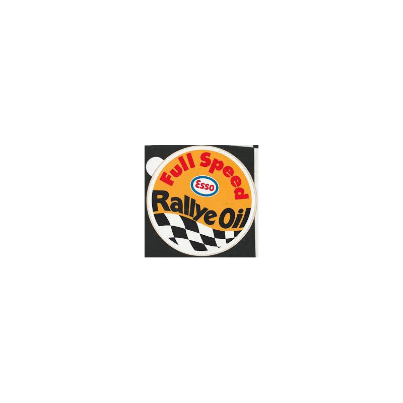 Autocollant ESSO Rallye sport Oil Diam 50 mm