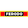 Autocollant FERODO  Logo cadre jaune  L 35 H 17 mm