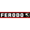 STICKER FERODO Fond noir 2 liserets rouge elan  L 360 H 70 mm