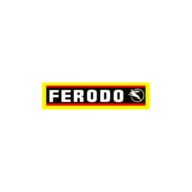 Autocollant FERODO Jaune L 160 H 40 mm