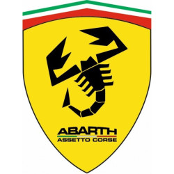 Autocollant ABARTH Italia Assetto Corse  L 100 H 135 mm ou sur mesure