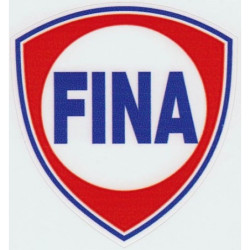 Autocollant FINA logo 1960 L 160 H 170 mm