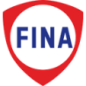 Autocollant FINA logo 1972 L 50 H 53 mm