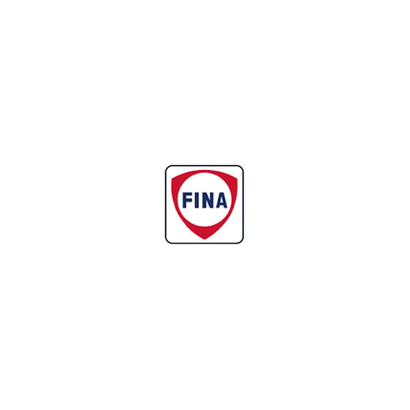 Autocollant FINA Logo 1988   L 50 H 50 mm