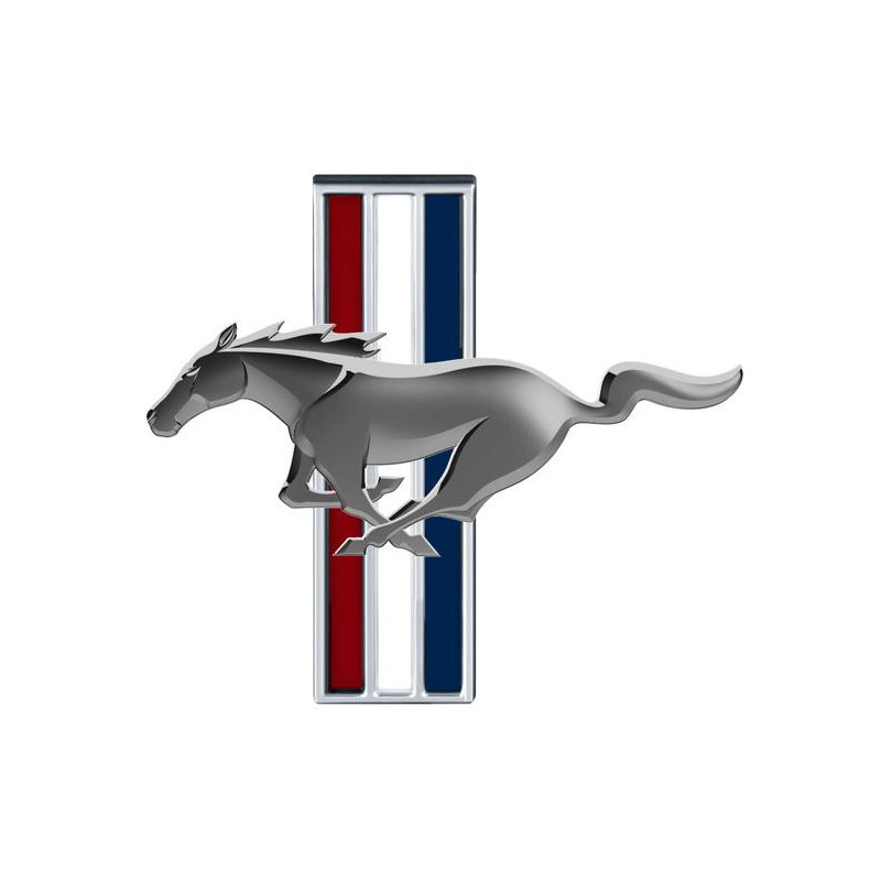 STICKER FORD MUSTANG tricolore L80 H 70 mm