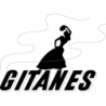 Autocollant GITANE logo paquet noir L 100 H 74 mm